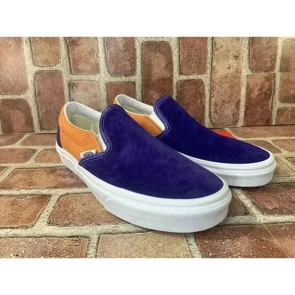 Vans Shoes Vans Mens Classic Slip On Royal Blue Apricot Suede